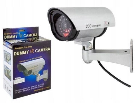 ATRAPA KAMERY KAMERA IR LED ZEWNĘTRZNA NOCNA
