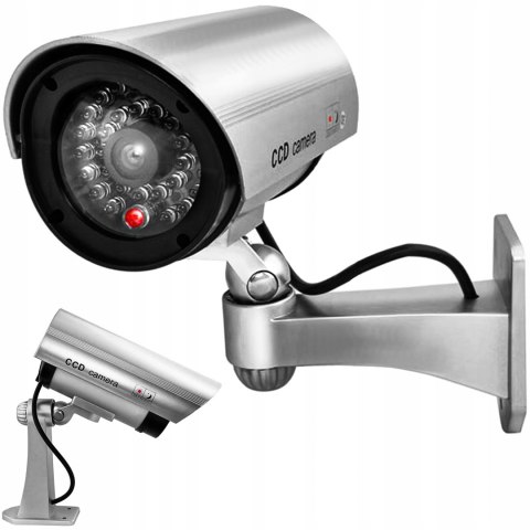 ATRAPA KAMERY MONITORING NOC KAMERA IR + LED ALARM