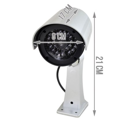 ATRAPA KAMERY MONITORING NOC KAMERA IR + LED ALARM