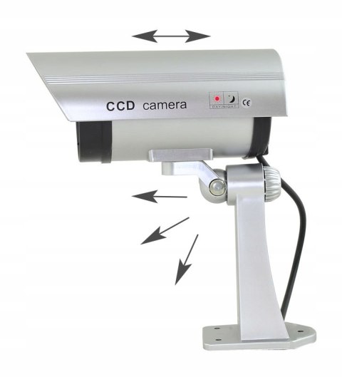 ATRAPA KAMERY MONITORING NOC KAMERA IR + LED ALARM