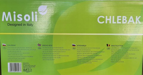 CHLEBAK MISOLI SZARY DREWNO STAL POJEMNIK ŻYWNOŚĆ