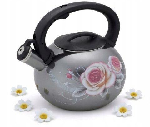 Czajnik Emaliowany Retro 3,0L z Automatycznym Gwizdkiem Indukcja Gaz