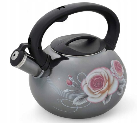 Czajnik Emaliowany Retro 3,0L z Automatycznym Gwizdkiem Indukcja Gaz