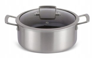 GARNEK STAL NIERDZEWNA TRI PLY 24CM GLEBOKOŚĆ 10,5CM MASTER PAN MP-2701