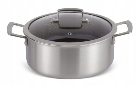 GARNEK STAL NIERDZEWNA TRI PLY 24CM GLEBOKOŚĆ 10,5CM MASTER PAN MP-2701