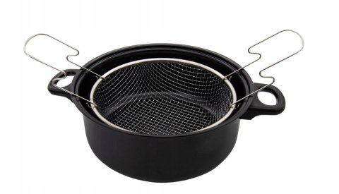 GARNEK Z KOSZYKIEM DO SMAŻENIA FRYTEK 4.0L 24cm