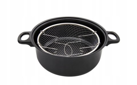 GARNEK Z KOSZYKIEM DO SMAŻENIA FRYTEK 4.0L 24cm