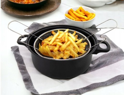 GARNEK Z KOSZYKIEM DO SMAŻENIA FRYTEK 4.0L 24cm