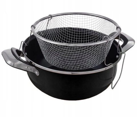 GARNEK Z KOSZYKIEM DO SMAŻENIA FRYTEK 4.0L 24cm