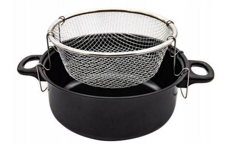 GARNEK Z KOSZYKIEM DO SMAŻENIA FRYTEK 4.0L 24cm