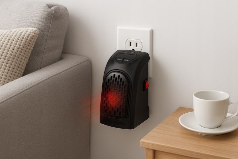 GRZEJNIK ścienny MINI TERMOWENTYLATOR 400W + PILOT