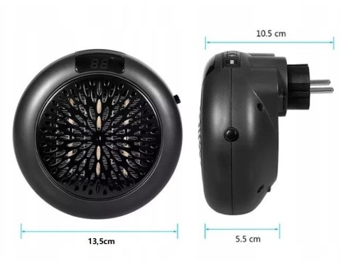 MOCNY MINI GRZEJNIK ELEKTRYCZNY OGRZEWACZ FARELKA do kontaktu 900W