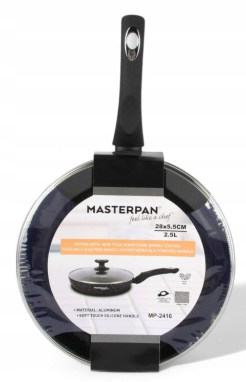 Patelnia tradycyjna Masterpan PREMIUM 28 cm granitowa