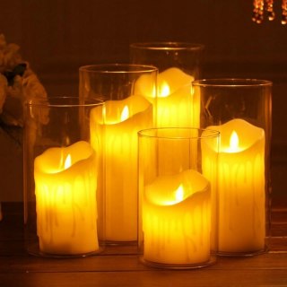 Świeca ZNICZ LED wkład do znicza ruchomy płomień Świeczka 11cm