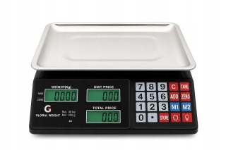 Waga sklepowa elektroniczna kalkulacyjna LCD 40 KG.