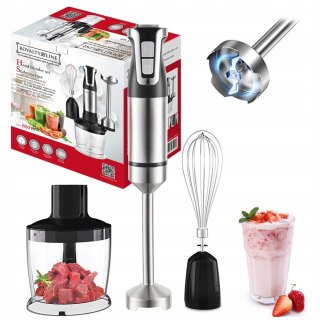 BLENDER RĘCZNY MIKSER WIELOFUNKCYJNY ZESTAW TURBO MALAKSER 800W ROBOT 3w1