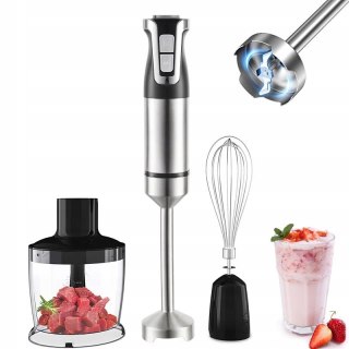 BLENDER RĘCZNY MIKSER WIELOFUNKCYJNY ZESTAW TURBO MALAKSER 800W ROBOT 3w1
