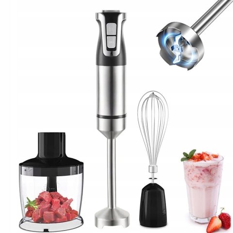 BLENDER RĘCZNY MIKSER WIELOFUNKCYJNY ZESTAW TURBO MALAKSER 800W ROBOT 3w1