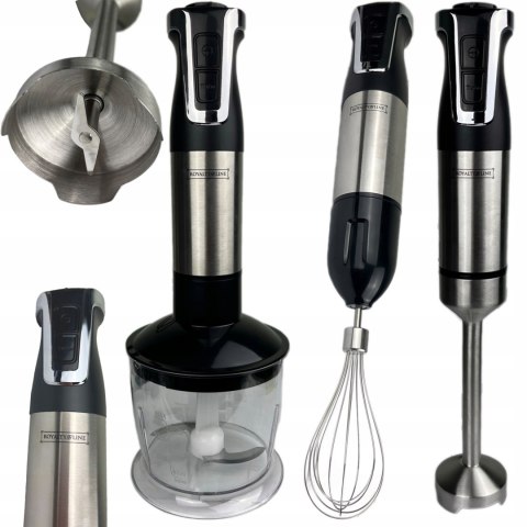 BLENDER RĘCZNY MIKSER WIELOFUNKCYJNY ZESTAW TURBO MALAKSER 800W ROBOT 3w1