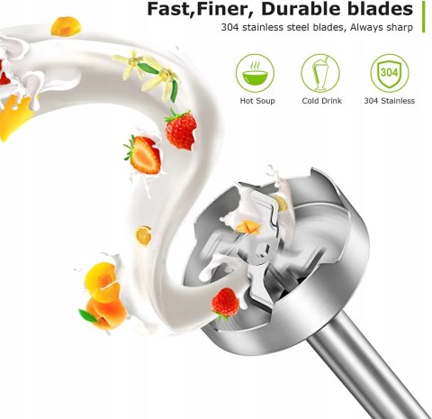 Blender ręczny Royalty Line ESTM-800.743.2 800 W srebrny/szary