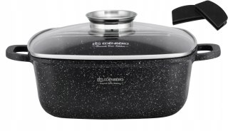 Brytfanna non-stick Edenberg Garnek kwadratowy marmurkowy 26cm 5.5L
