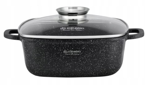 Brytfanna non-stick Edenberg Garnek kwadratowy marmurkowy 26cm 5.5L