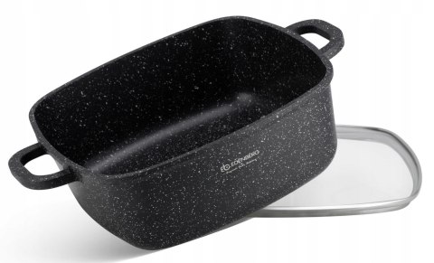 Brytfanna non-stick Edenberg Garnek kwadratowy marmurkowy 26cm 5.5L