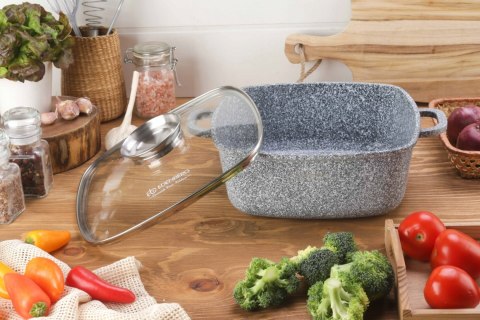 Brytfanna non-stick, Garnek Brytfanna do Zapiekania MARMUROWA 5,5 l