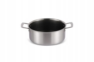 GARNEK STAL NIERDZEWNA TRI PLY 24CM GLEBOKOŚĆ 10,5CM MASTER PAN MP-2701