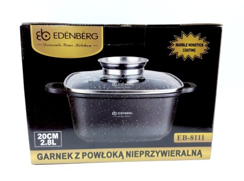Garnek tradycyjny Edenberg garnki marmurkowe 2,8 l
