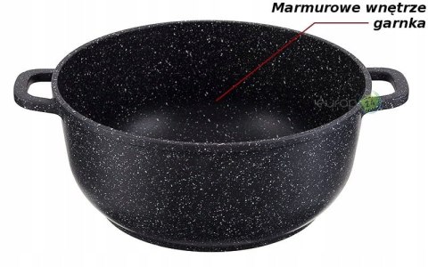 Garnek tradycyjny marmurkowy 4,5 l