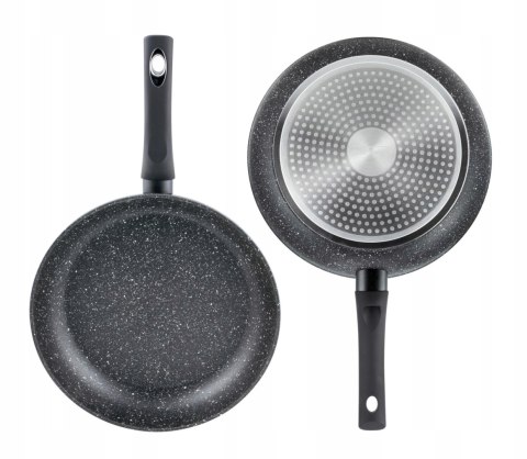 Patelnia do smażenia ceramiczna Marmurowa 30cm indukcja gaz
