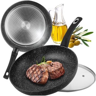 Patelnia tradycyjna Decorate Your Kitchen 22 cm marmurowa