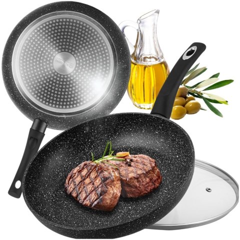 Patelnia tradycyjna Decorate Your Kitchen 22 cm marmurowa