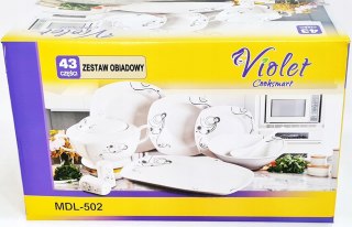Serwis obiadowy VIOLET 43 szt.