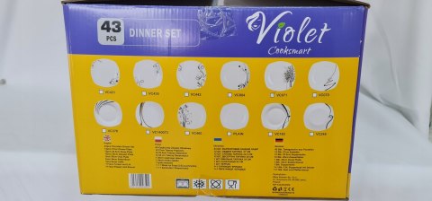 Serwis obiadowy VIOLET 43 szt.