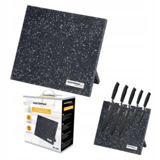 Stojak na noże MASTERPAN 24 cm czarny