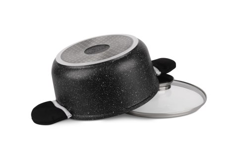 Zestaw garnków marmurkowych aluminiowe 12 el.
