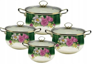 8 SZT GARNKI EMALIA MASTERPAN MP-2633