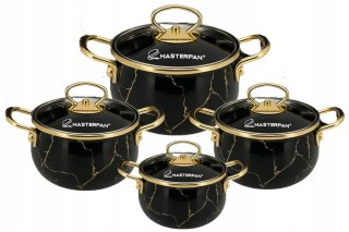 8 SZT GARNKI EMALIA MASTERPAN MP-2634