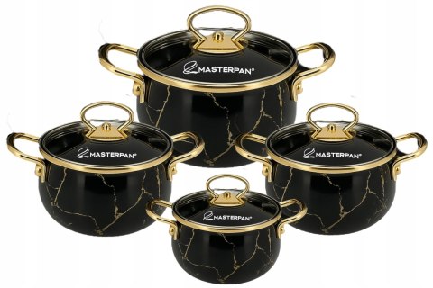 8 SZT GARNKI EMALIA MASTERPAN MP-2634