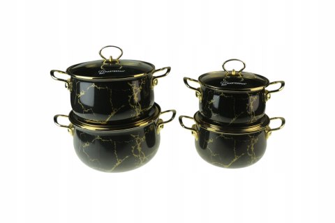 8 SZT GARNKI EMALIA MASTERPAN MP-2634