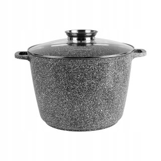 GARNEK ALUMINIUM GLEBOKI 28CM GRANIT MARMUR 10,0L MASTERPAN MP-2138