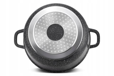 GARNEK ALUMINIUM OKRAGLY 26CM MARMUR Z INDUKCJA 5,5L MASTERPAN MP-2116