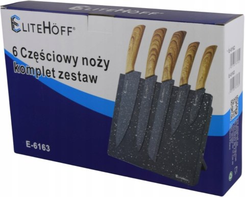 Komplet noży z listwą magnetyczną Elitehoff Ceramic Knife 5 szt.