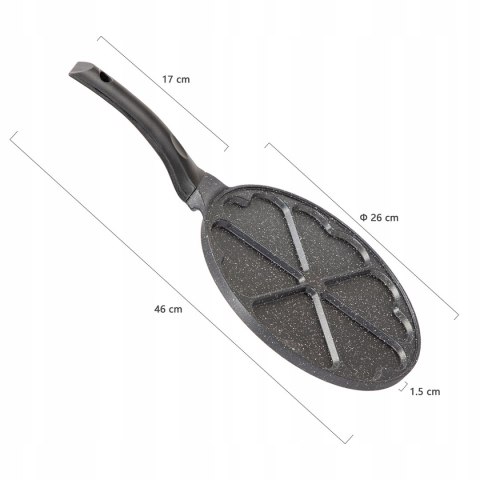 Patelnia do jajek i placków Elitehoff 27 cm marmurowa