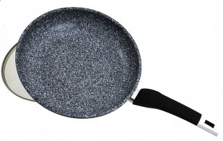Patelnia tradycyjna Elitehoff 20 cm granitowa