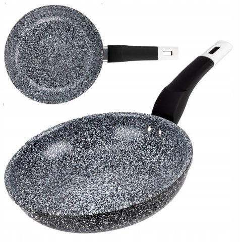 Patelnia tradycyjna Elitehoff 22 cm granitowa
