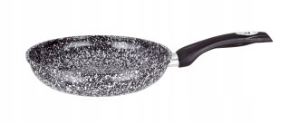 Patelnia tradycyjna Elitehoff Elegance 30 cm marmurowa