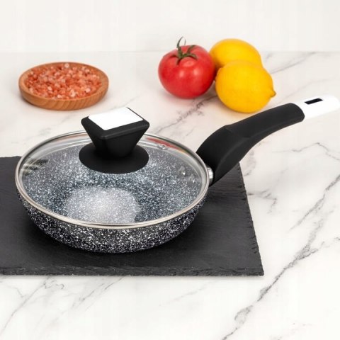 Patelnia tradycyjna Elitehoff Stonetec 16 cm marmurowa